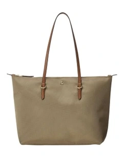 Nylon Medium Keaton Tote Bag in Brown
