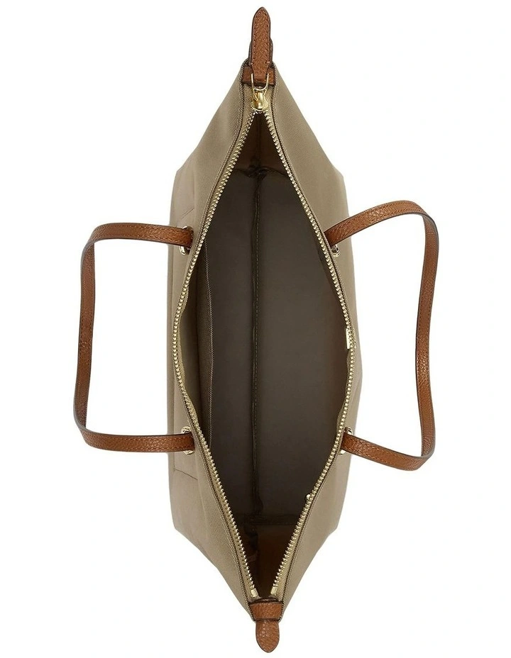 Nylon Medium Keaton Tote Bag in Brown image 3