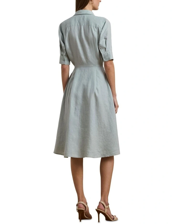 Tie-Front Linen Shirtdress image 2
