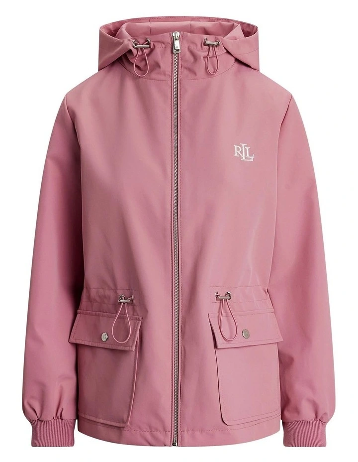 Full-Zip Hooded Jacket in Pink image 4