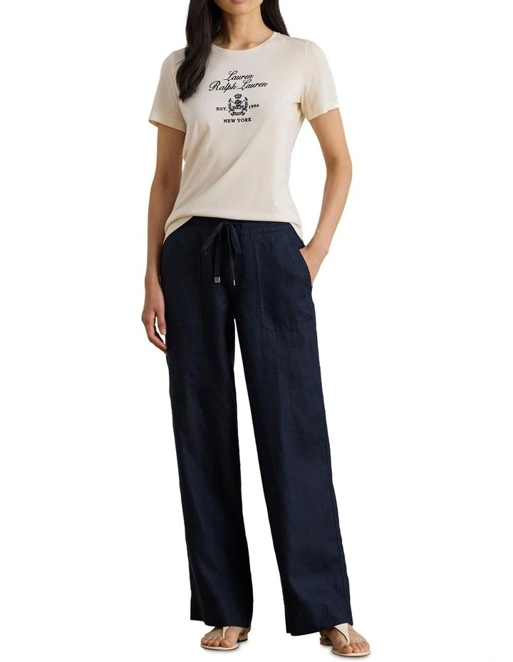 Linen Wide-Leg Pant image 3