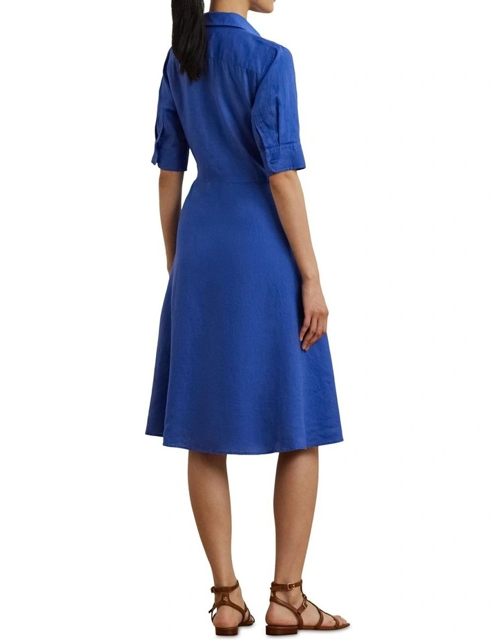 Tie-Front Linen Shirtdress image 2