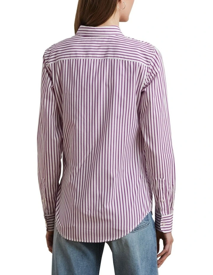 Classic Fit Striped Broadcloth Shirt image 2