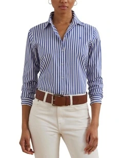 Classic Fit Striped Broadcloth Shirt