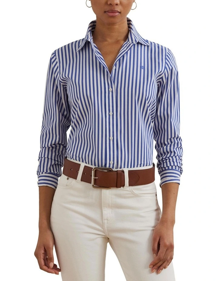 Classic Fit Striped Broadcloth Shirt image 1