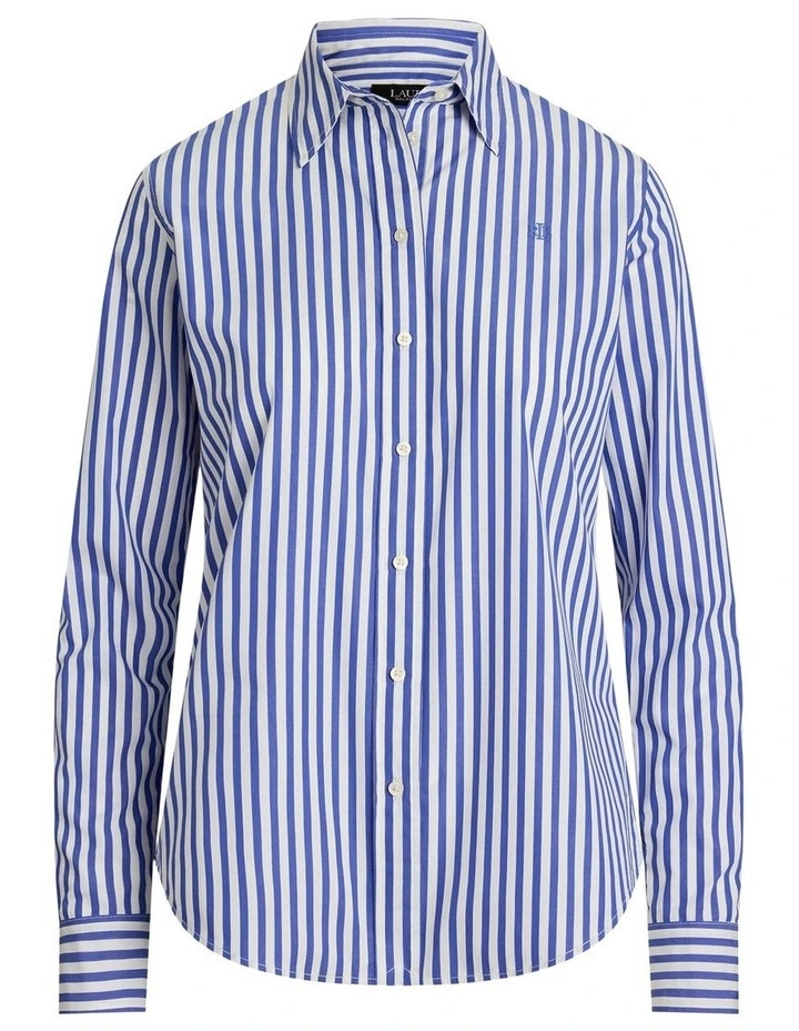 Classic Fit Striped Broadcloth Shirt image 4