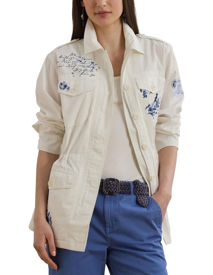 Print Featherweight Twill Field Jacket image 1
