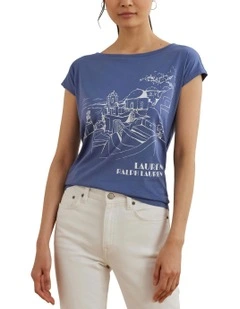 Cotton-Blend Jersey Graphic Tee