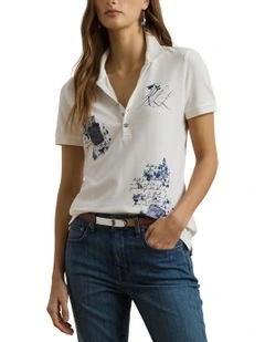 Patchwork Pique Polo Shirt