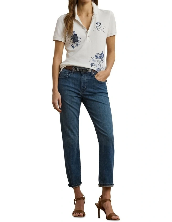 Patchwork Pique Polo Shirt image 3