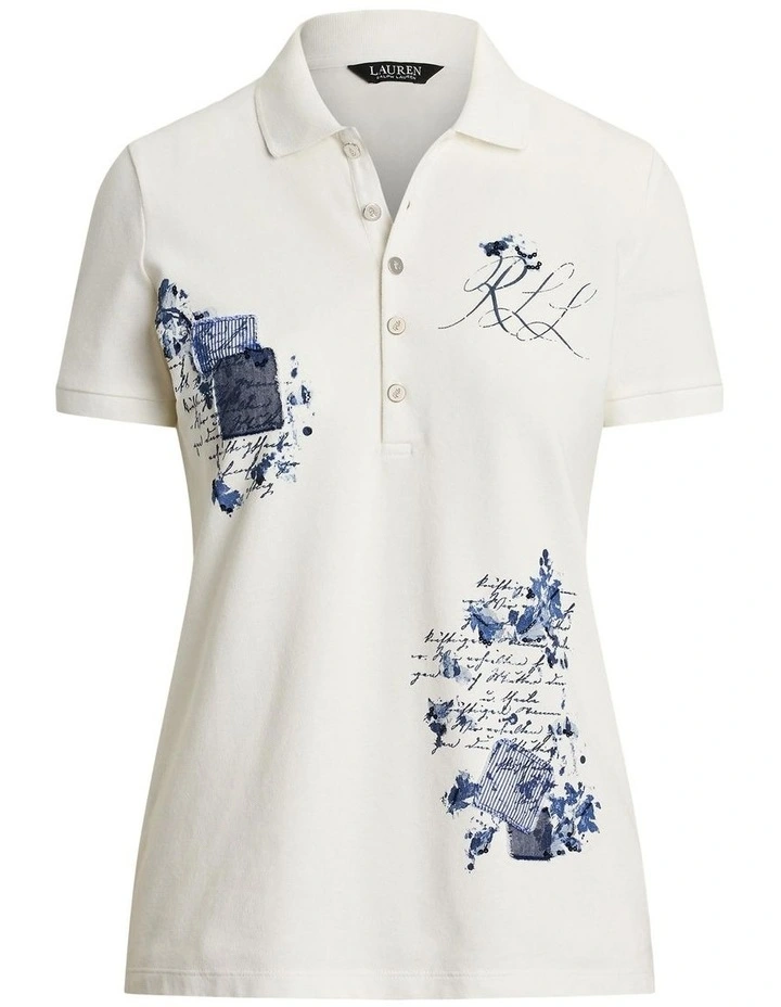 Patchwork Pique Polo Shirt image 4