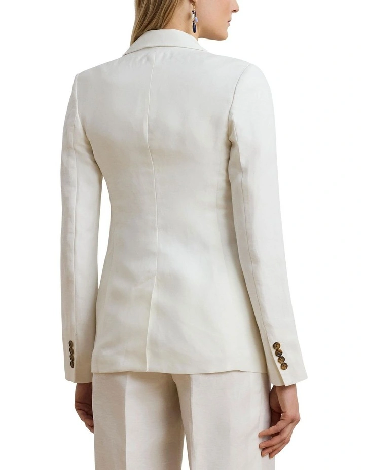 Linen-Blend Twill Blazer image 2