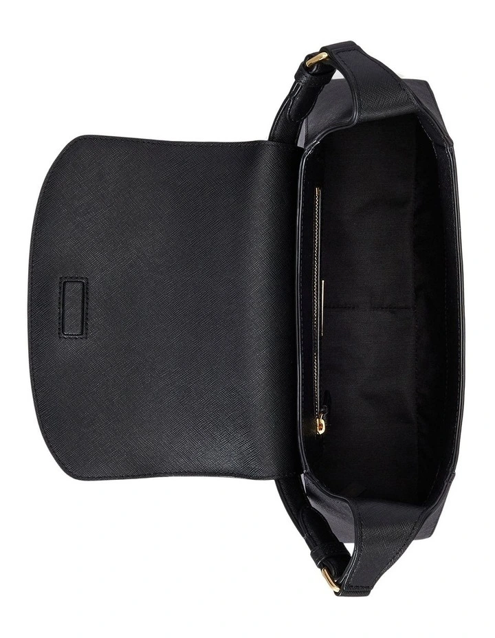 Crosshatch Medium Schylar Shoulder Bag in Black image 3