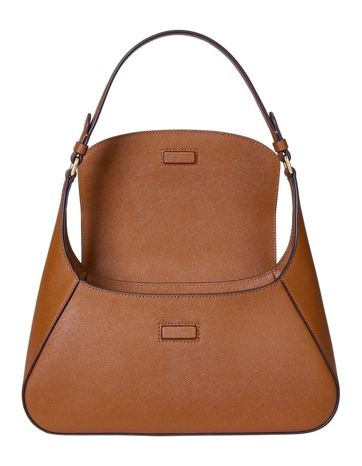 Crosshatch Medium Schylar Shoulder Bag in Brown image 3
