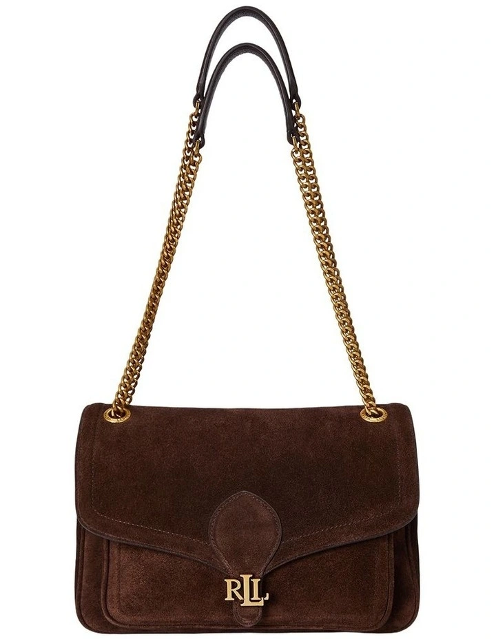 Suede Medium Bradley Convertible Bag in Brown image 1