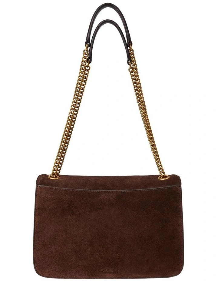 Suede Medium Bradley Convertible Bag in Brown image 2