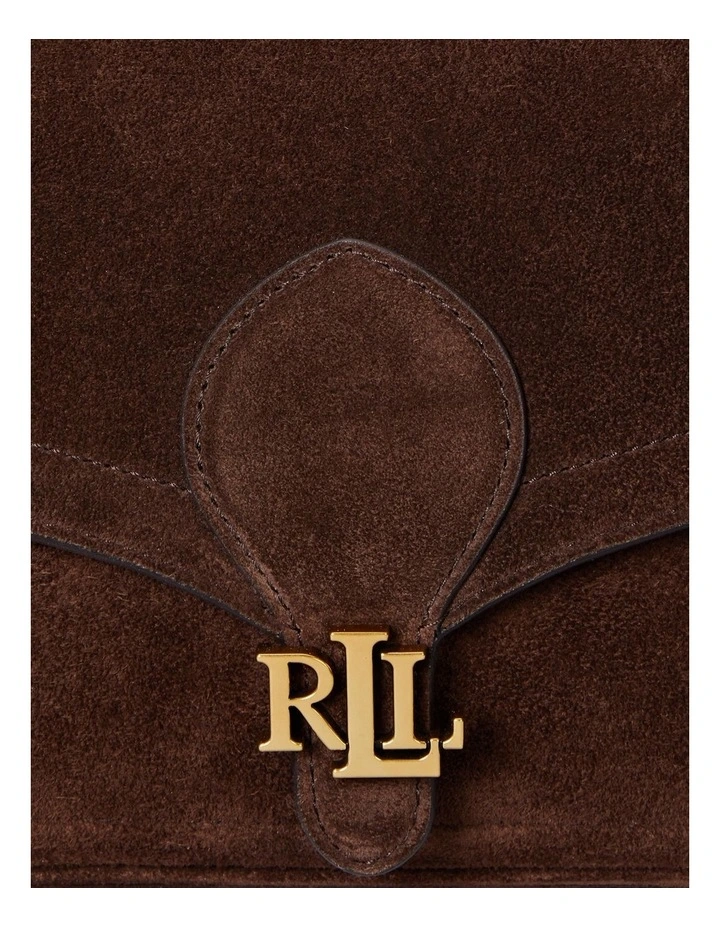 Suede Medium Bradley Convertible Bag in Brown image 4