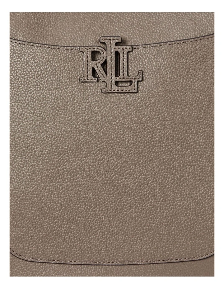 Pebbled Leather Large Cameryn Crossbody Bag in Brown image 4