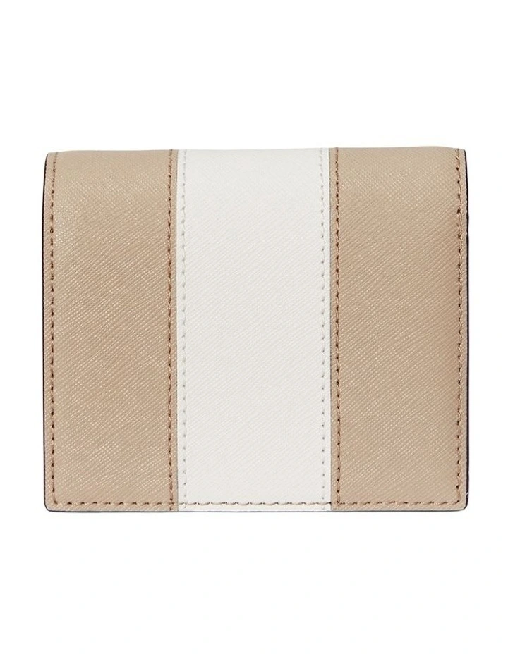 Leather Compact Wallet in Multi image 2