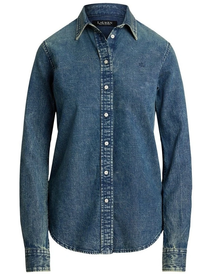 Classic Fit Denim Shirt image 4