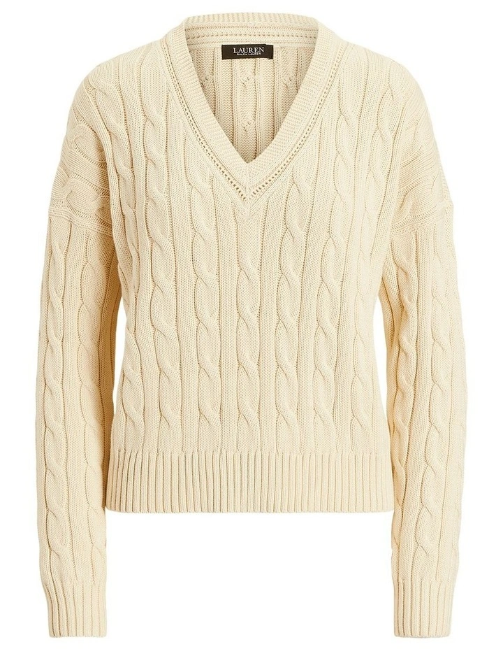 Cable-and-Pointelle-Knit Cricket Sweater image 4