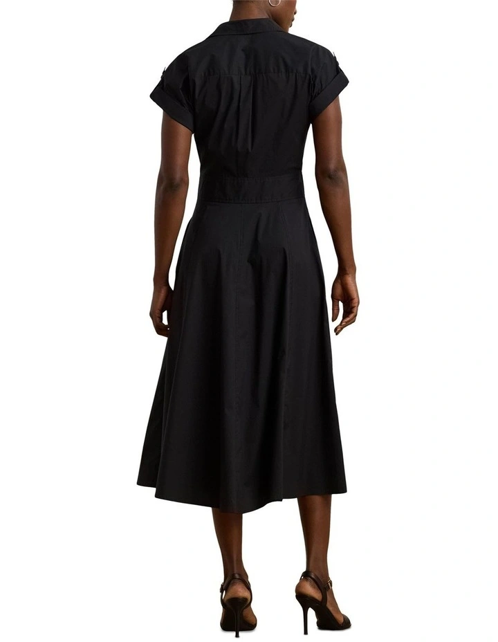 Buckle-Trim Cotton-Blend Shirtdress image 2