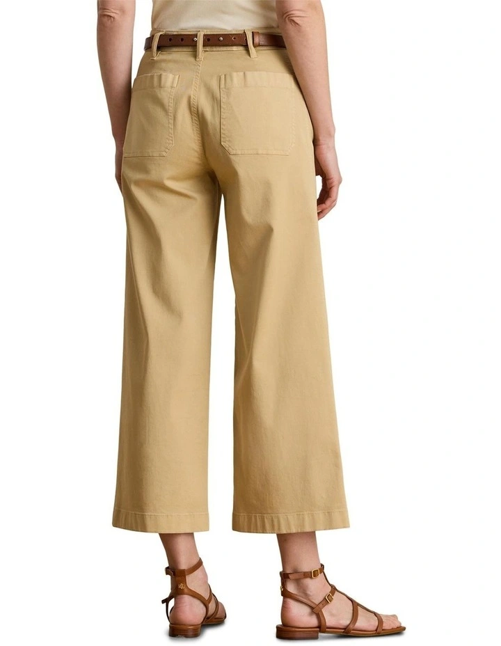 Stretch Chino Wide-Leg Cropped Pant image 2