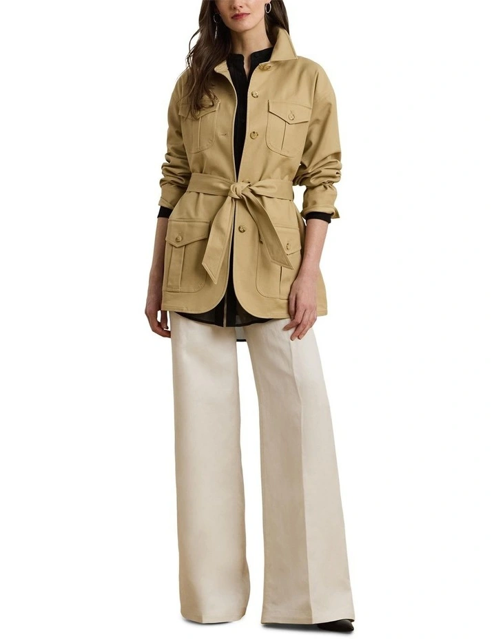 Double-Faced Stretch Cotton Field Jacket image 3