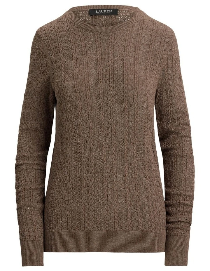 Pointelle-Knit Cotton-Blend Sweater image 4