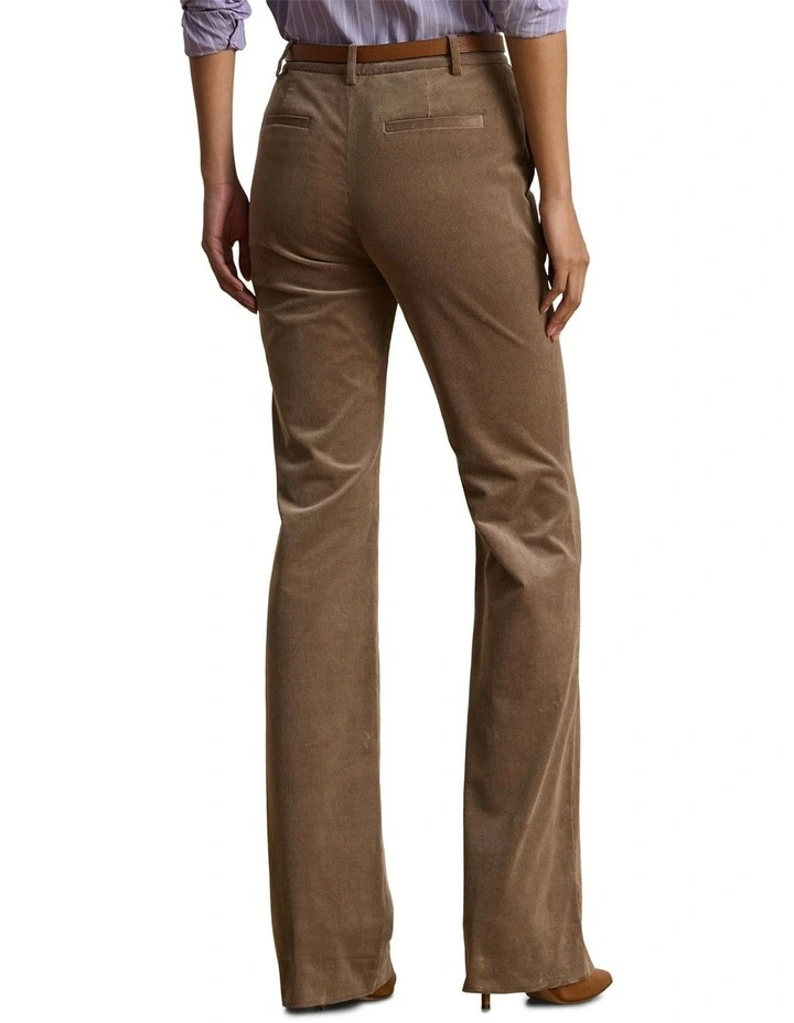High-Rise Corduroy Flare Pant in Brown image 2