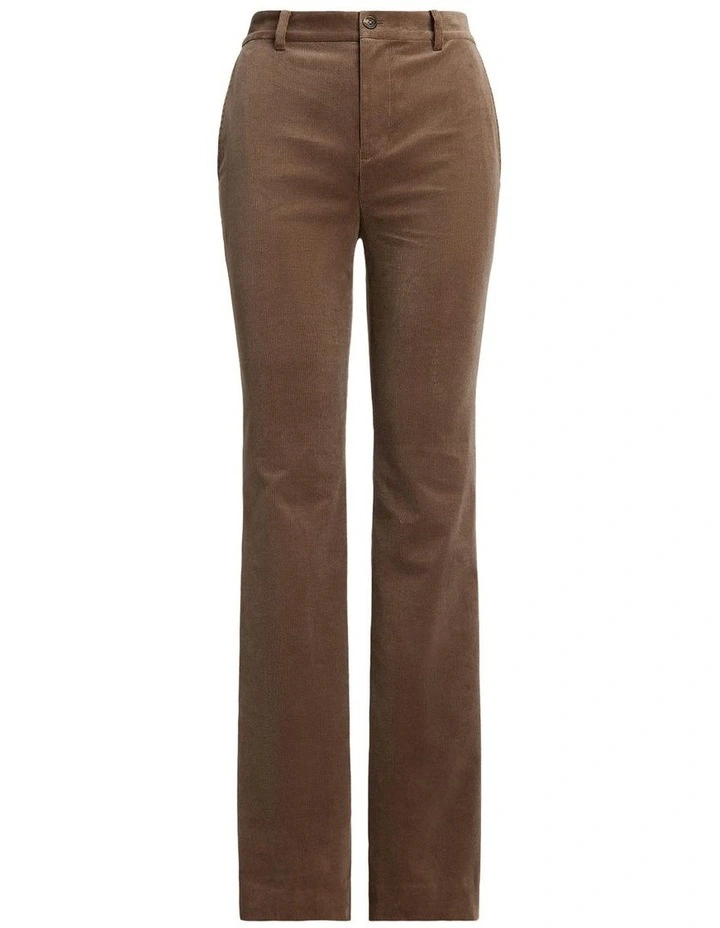 High-Rise Corduroy Flare Pant in Brown image 4