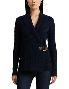 Buckled Cotton Sweater