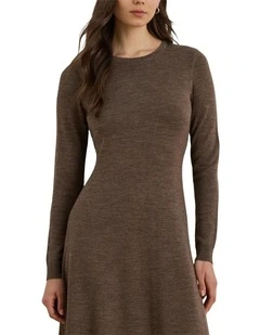 Wool Crewneck Sweater Dress