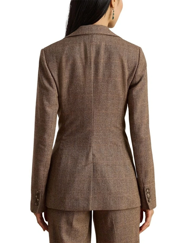Glen Plaid Cotton-Blend Blazer image 2