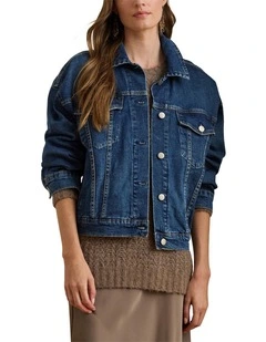 Denim Trucker Jacket in Blue