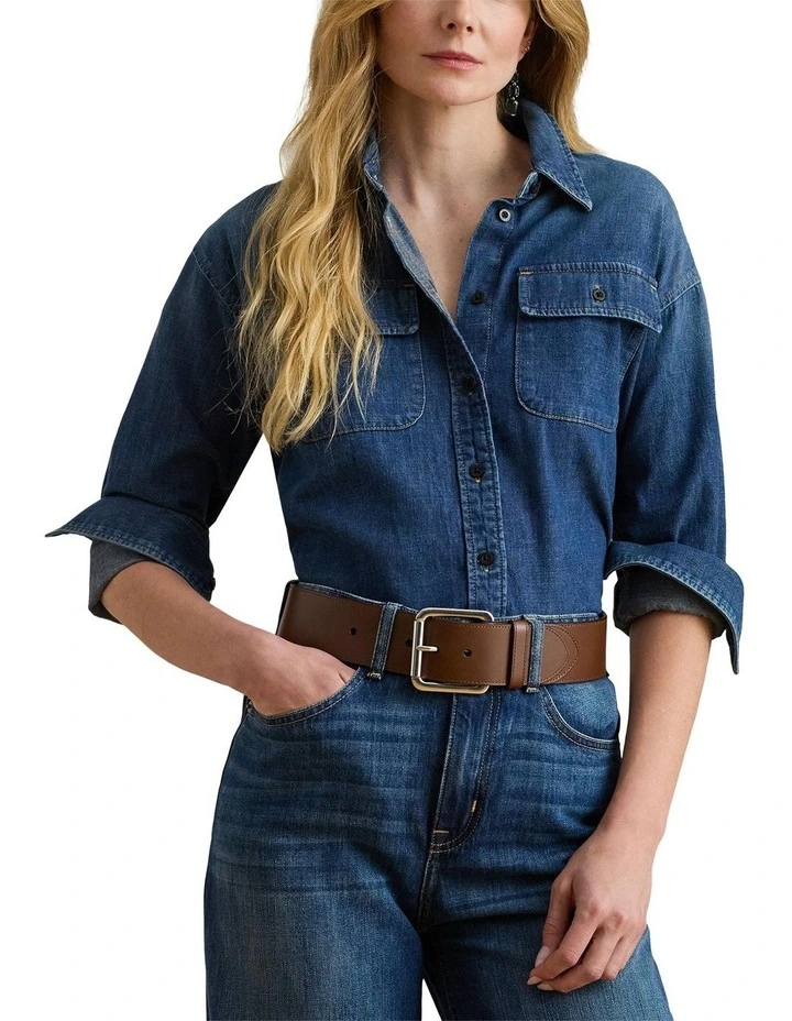 Denim Shirt in Blue image 1