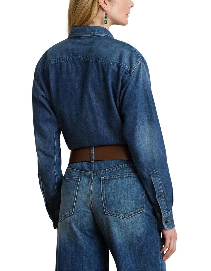 Denim Shirt in Blue image 2