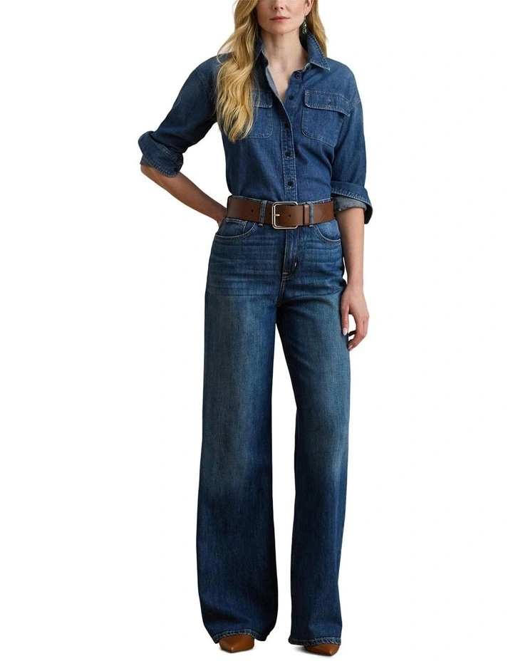 Denim Shirt in Blue image 3