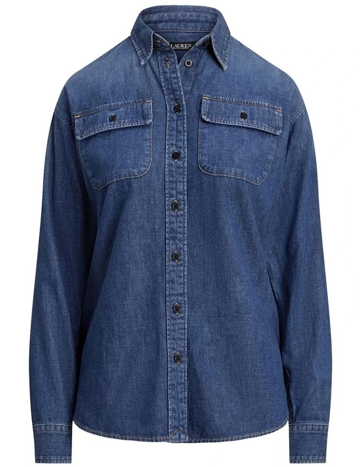 Denim Shirt in Blue image 4