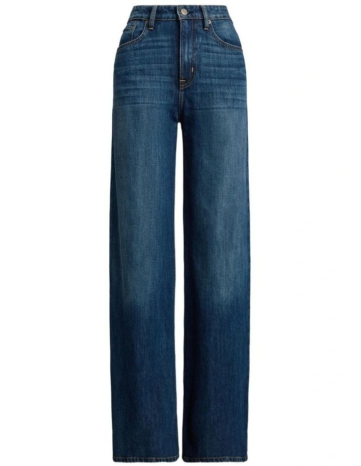 High-Rise Wide-Leg Jean in Blue image 4