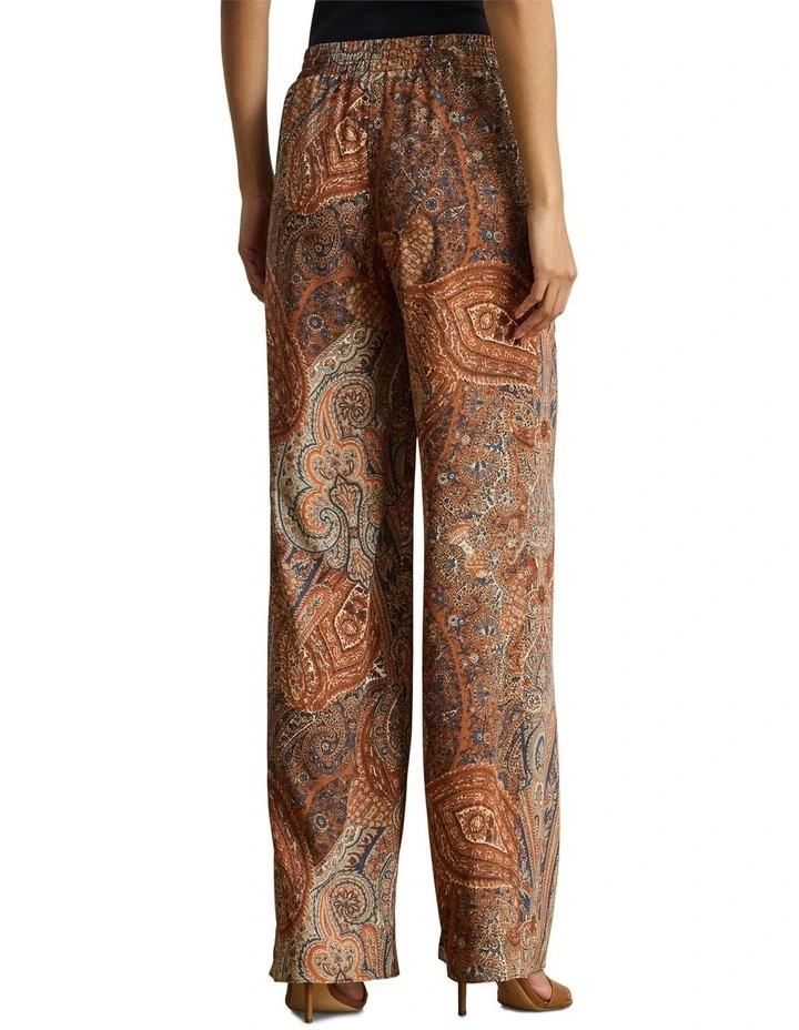 Paisley Crepe Wide-Leg Pant in Multi image 2