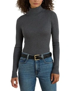 Ribbed Turtleneck Sweater
