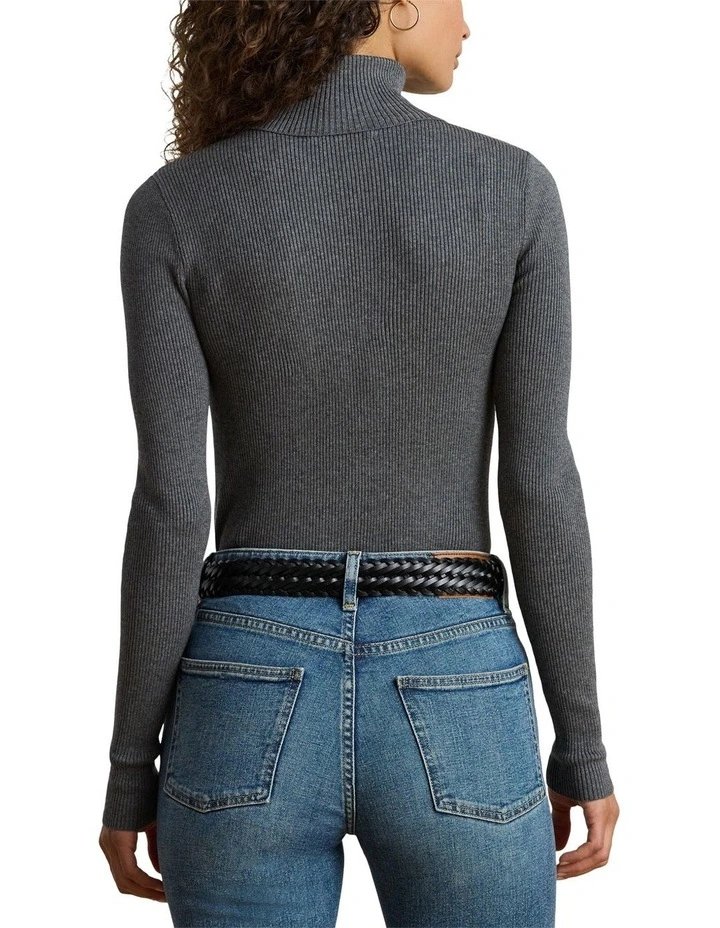 Ribbed Turtleneck Sweater image 2