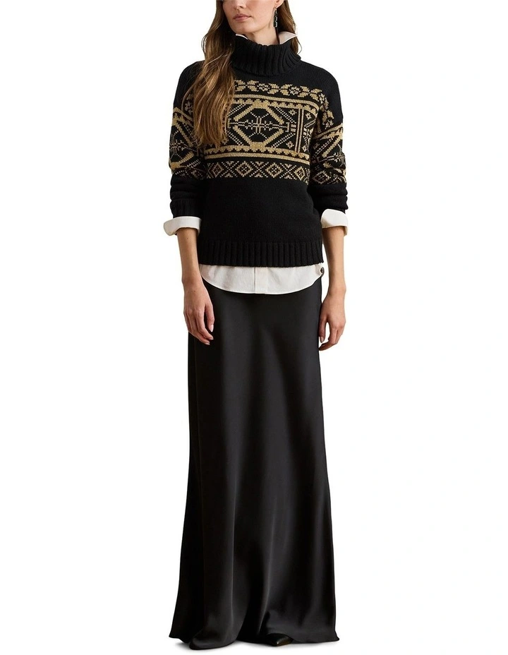 Fair Isle Wool-Blend Turtleneck Sweater image 3