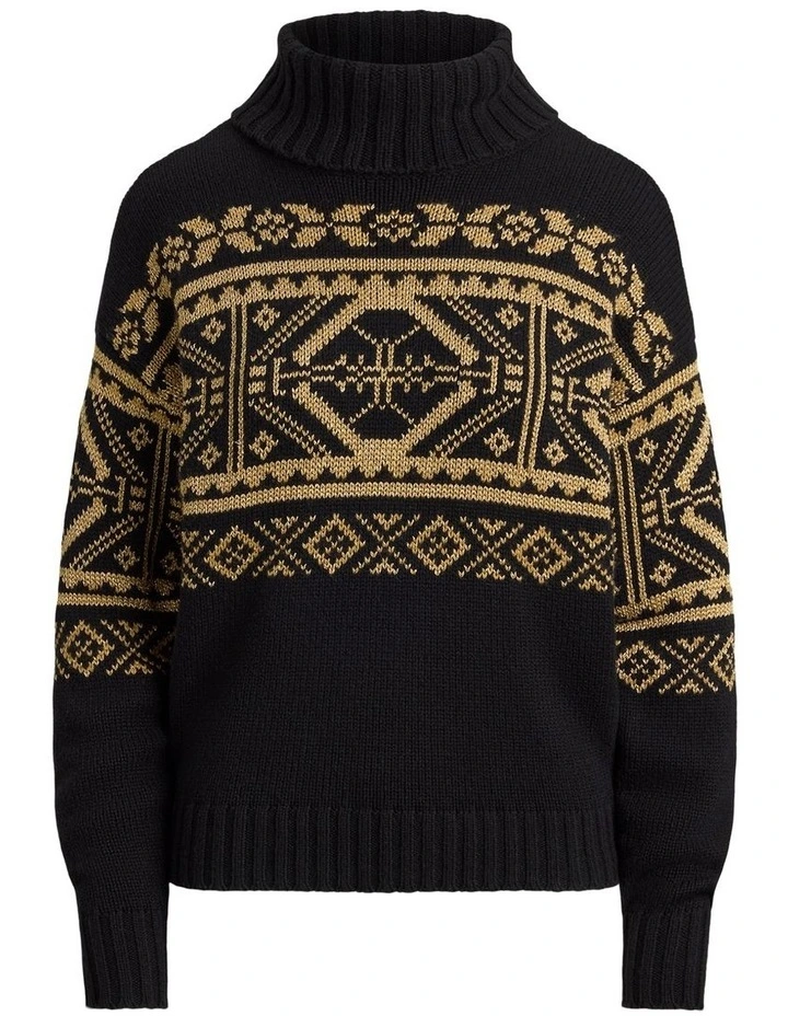 Fair Isle Wool-Blend Turtleneck Sweater image 4