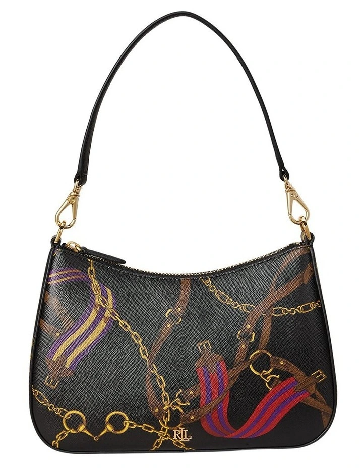 Pinstripe Leather Medium Danni Bag in Multi image 1