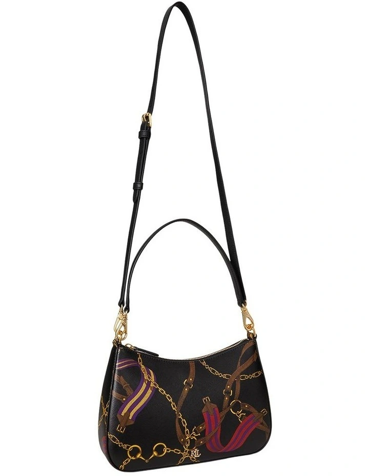 Pinstripe Leather Medium Danni Bag in Multi image 2
