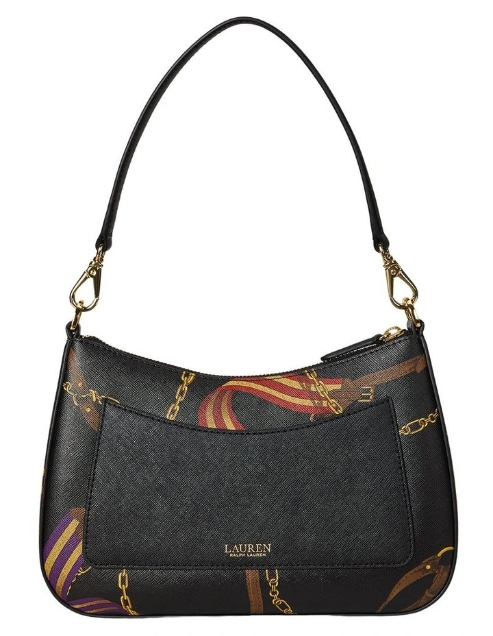Pinstripe Leather Medium Danni Bag in Multi image 3