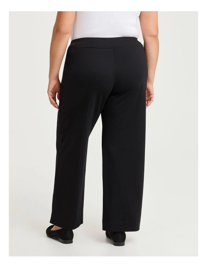 Relaxed Straight Leg Pant in Black image 2