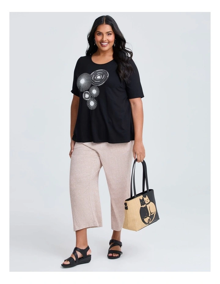 Cat Duo Shoulder Bag Black/Natural image 7